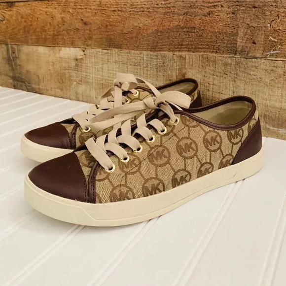 Michael Kors MK Monogram Sneakers - Picture 1 of 8